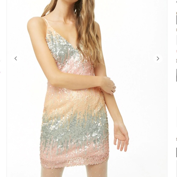 pastel sequin dress